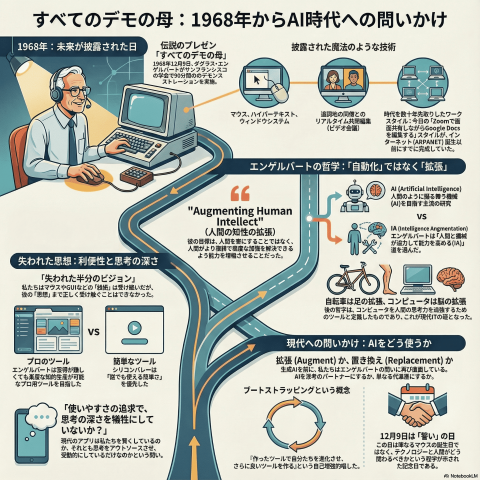 12月9日【今日は何の日？】「すべてのデモの母」が予測した未来。1968年の衝撃とAI時代の「人間拡張」