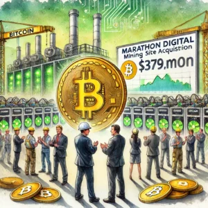"Marathon Digital、3億7900万ドルでBitcoinマイニングサイトを取得、BTC採掘コスト30%削減へ" "MARA株価は9%上昇、Bitcoin価格も2.3%増" - innovaTopia - （イノベトピア）