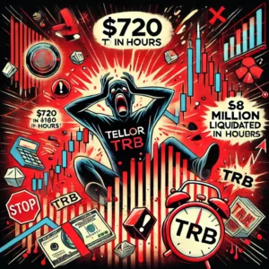 カオスの取引: TellorのTRBが急落、数時間で$720から$180へ—先物市場で6800万ドルが蒸発 - innovaTopia - （イノベトピア）