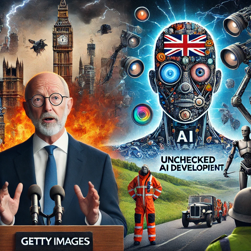 DALLE 2024-10-09 072723 - An image showing Getty Images CEO issuing a warning to the UK Prime Minister about the future of the creative industry versus unchecked AI developmen - innovaTopia ゲッティイメージズCEOが首相に警鐘、英創造産業の未来かAIの野放しを選べと迫る - innovaTopia - (イノベトピア)