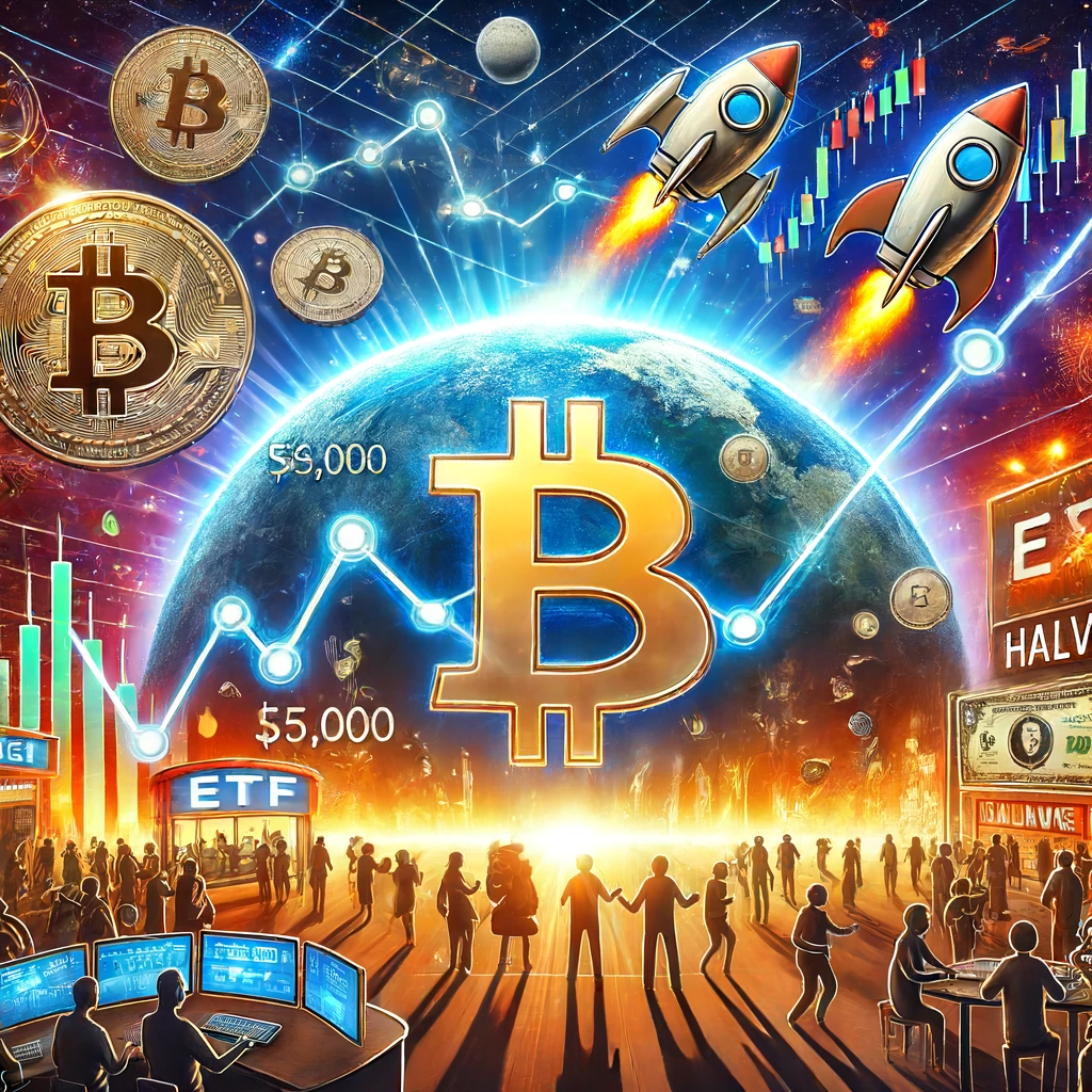 ビットコイン価格、$59,000超えで市場活況 - ETF取引と半減期期待が後押し - innovaTopia - （イノベトピア）