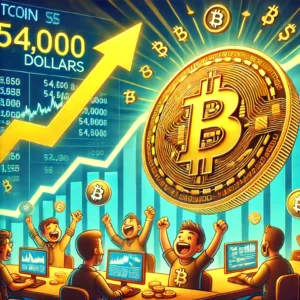 ビットコイン、54,000ドル突破！2021年12月以来の高値記録