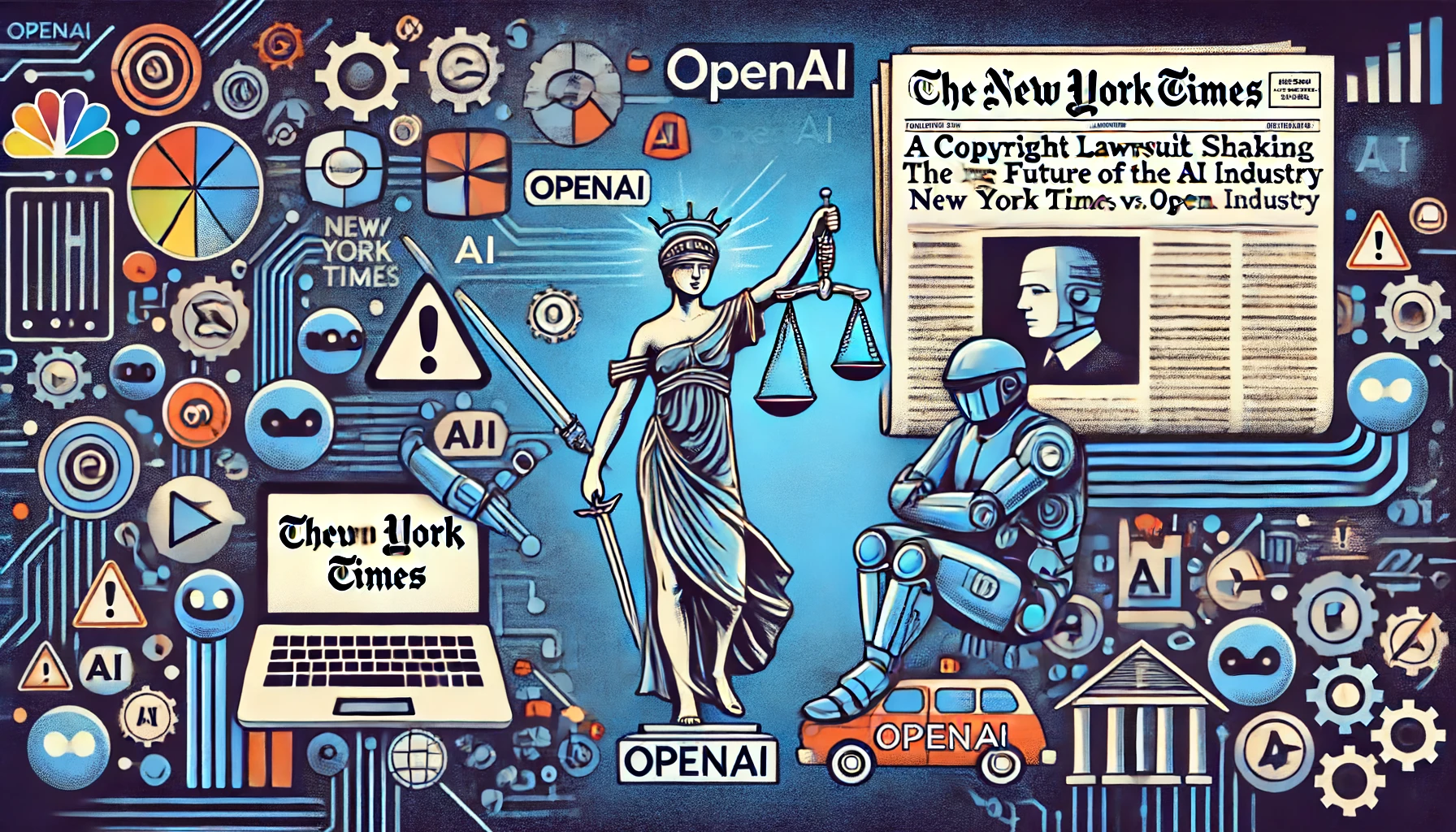 著作権訴訟がAI業界の未来を揺るがす：ニューヨーク・タイムズ対OpenAIの闘い - innovaTopia - （イノベトピア）