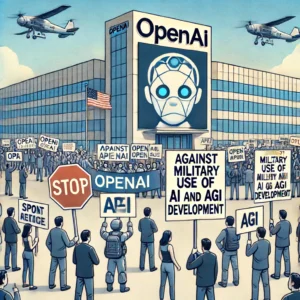 OpenAI前で抗議勃発：AI開発の軍事利用とAGI構築に反対の声高まる - innovaTopia - （イノベトピア）
