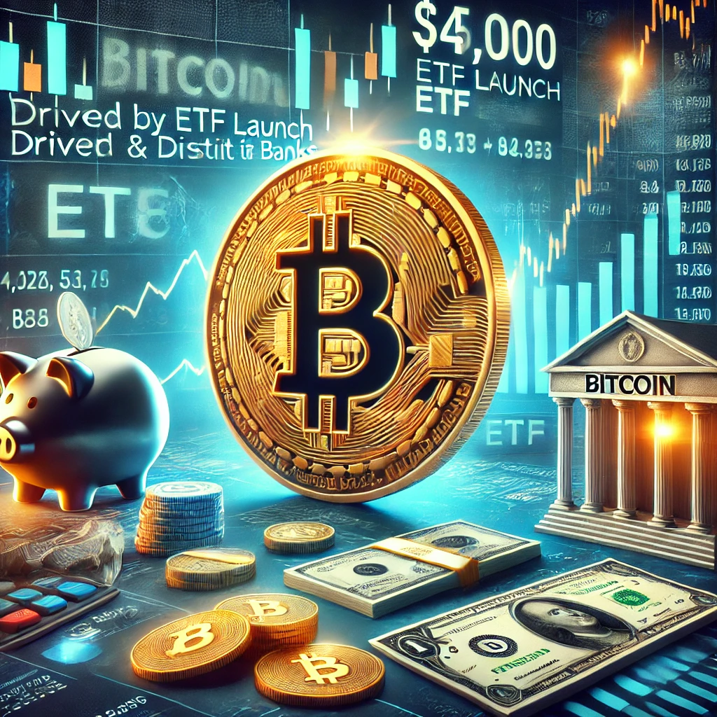 ビットコイン、45,000ドル突破！ETF取引開始と銀行不信が後押し - innovaTopia - （イノベトピア）