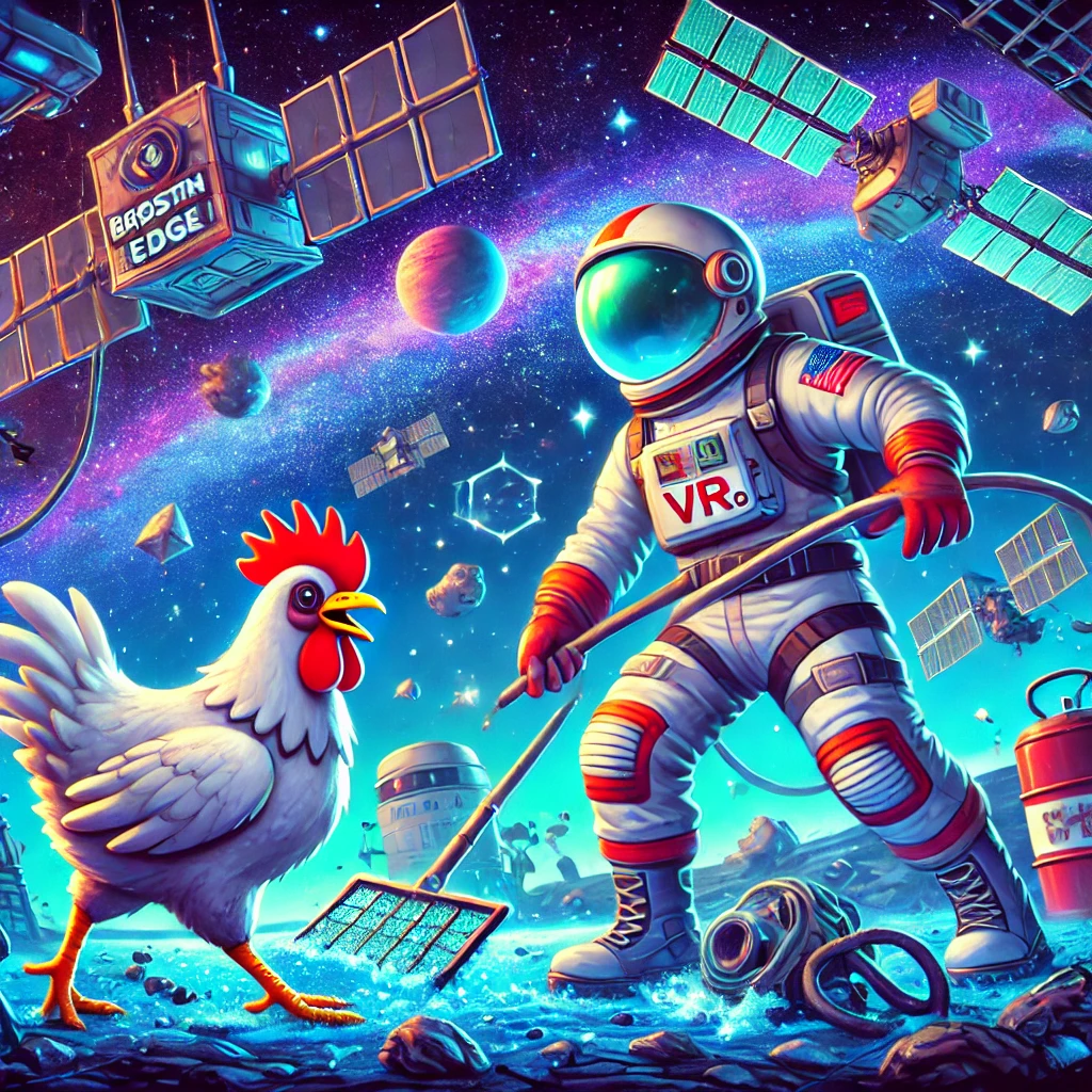 宇宙清掃と話す鶏が織りなす、VR冒険ゲーム「Breathedge: Cosmic Cluck」登場! - innovaTopia - （イノベトピア）