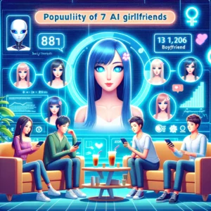 AIガールフレンドの人気、ボーイフレンドの7倍に – 仮想コンパニオンアプリ市場の急成長