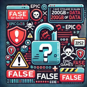 ランサムウェア詐欺暴露：Epic Gamesからの200GBデータ盗難は虚偽であった