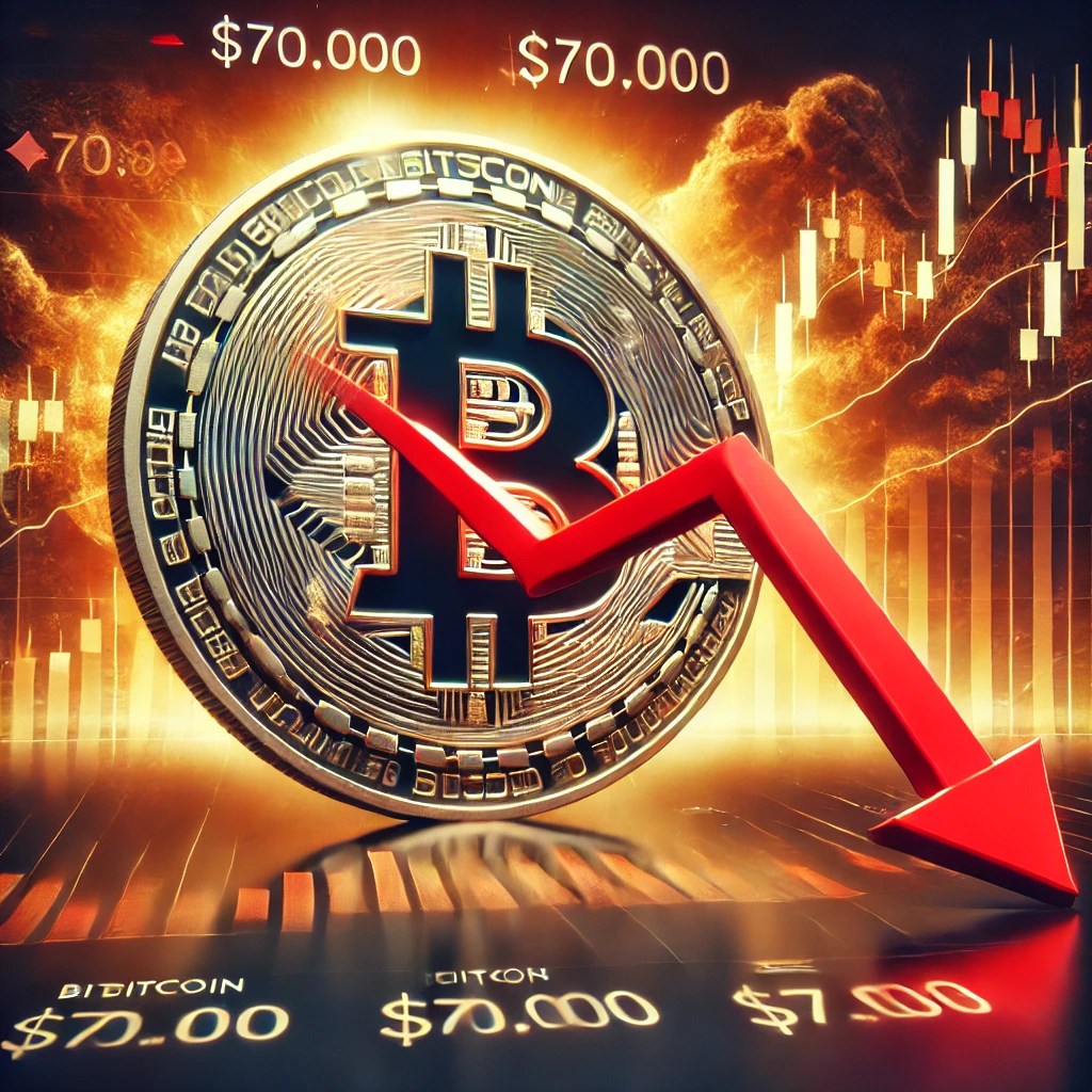 ビットコイン価格、70,000ドル突破後に急落！不安定な市場動向を解説 - innovaTopia - （イノベトピア）