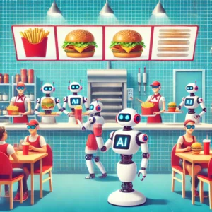 カリフォルニア新時代: AIロボットが提供するバーガーとフライ