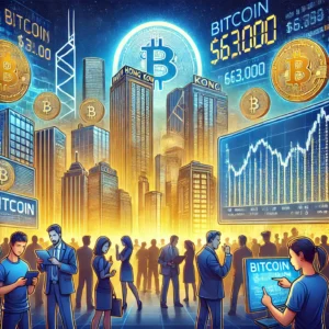 香港スポット暗号通貨ETFデビュー控え、ビットコイン価格は63,000ドルで安定