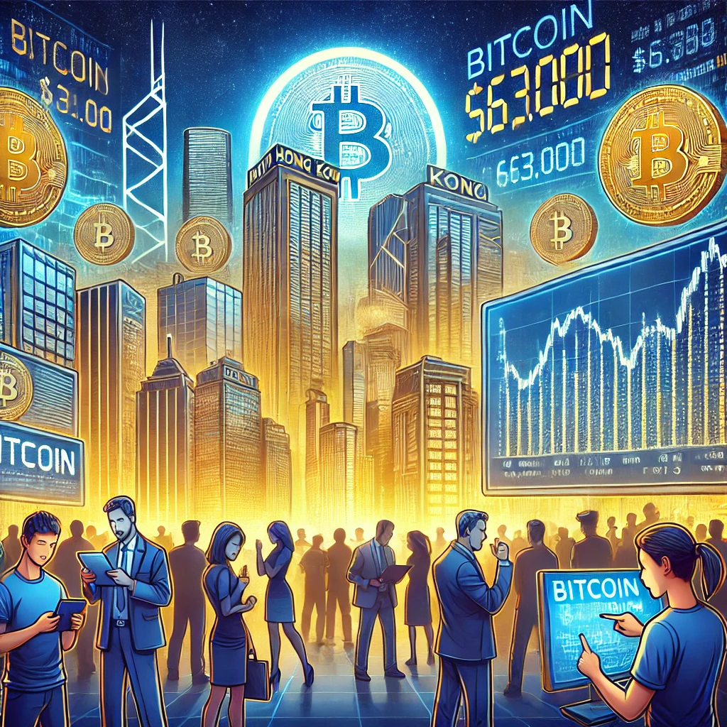 香港スポット暗号通貨ETFデビュー控え、ビットコイン価格は63,000ドルで安定 - innovaTopia - （イノベトピア）