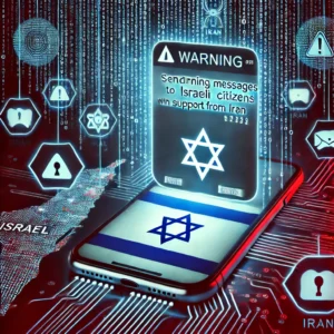 イラン支援ハッキンググループ、イスラエル市民に警告メッセージ大量送信