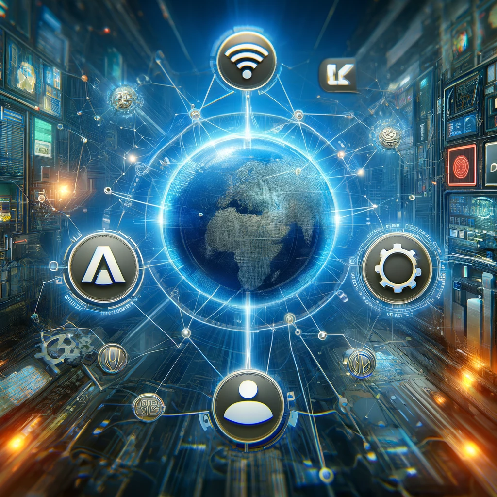 DALLE 2024-06-01 201012 - An image for an article about major companies announcing a new standard for AI system communication called UALink The image should feature interconne - innovaTopia - innovaTopia - (イノベトピア)