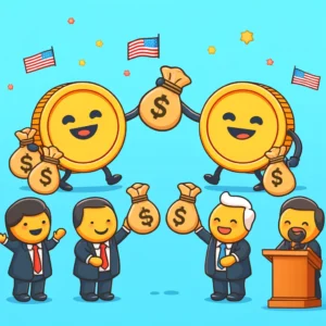 暗号通貨業界、政治寄付で影響力拡大へ—総額1億3600万ドルに