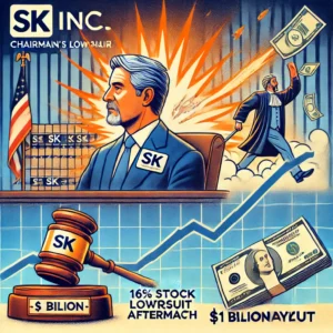 SK Inc.会長の離婚訴訟後、株価16%急騰：10億ドル支払い命令の波紋