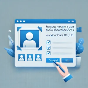 Windows 10/11共有デバイスからユーザー削除の手順公開
