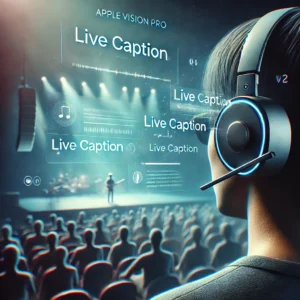 Apple Vision Pro、聴覚障害者向けライブキャプション機能を導入！