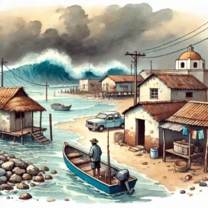 メキシコ漁村、海面上昇の危機に立ち向かう：政府支援の不足に直面