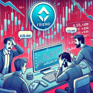 Friend.TechのFRIENDトークン、エアドロップ後に価格急落