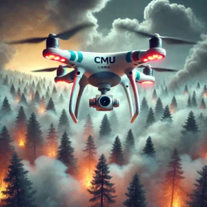 煙突破！CMUが開発中の低空飛行ドローン、森林火災対策に革新をもたらす