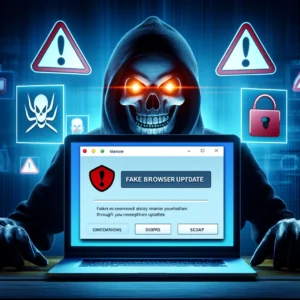 警告：偽ブラウザ更新でBitRATとLumma Stealerが拡散、個人情報窃盗の危機に