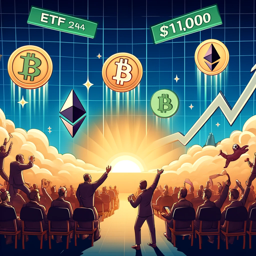 ビットコインとイーサリアムETFに資金殺到、ETHは2024年に1万ドル到達か - innovaTopia - （イノベトピア）