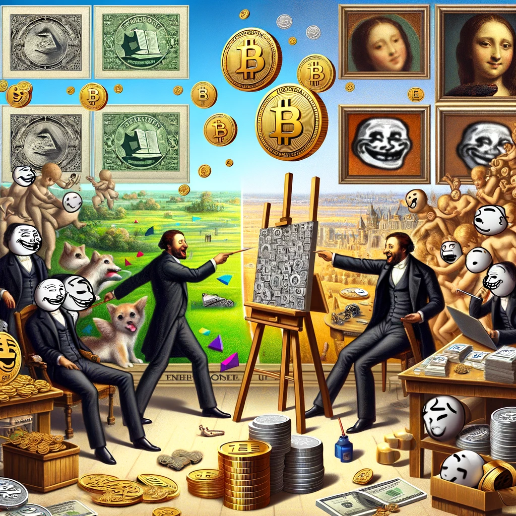 ミームコイン：金融ニヒリズムの象徴か、新時代の表現手段か？ - innovaTopia - （イノベトピア）