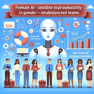 コーネル大研究：女性AIが性別不均衡チームの生産性向上に貢献