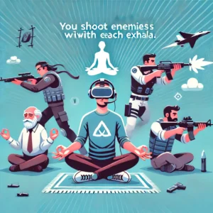 息を吐くたびに敵を撃つ！VRゲーム「Zengence」が瞑想とアクションを融合