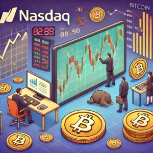 ビットコイン価格下落、ナスダックとの相関関係に乖離現象
