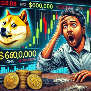 ドージコイン先物取引で60万ドルのロングポジションが清算、市場に波紋