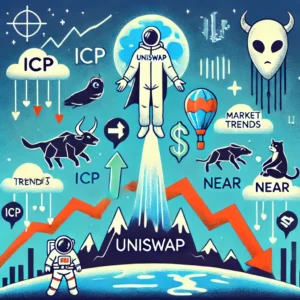 Uniswapが11ドル超えで躍進、一方でICPとNEARは大幅下落