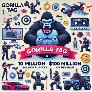 VRゲーム「Gorilla Tag」がプレイヤー数1000万人を突破、収益1億ドル達成！