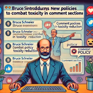 ブルース・シュナイアー、コメントセクションの有害性対策で新ポリシー導入
