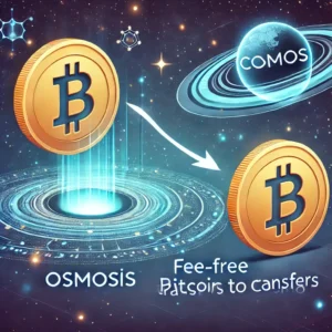 Osmosisが採用、手数料無料でビットコインをCosmosに移動可能に
