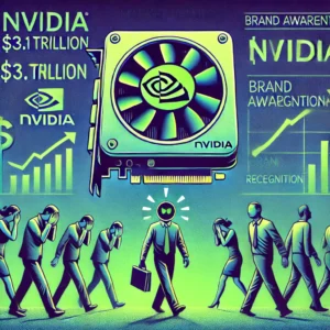 Nvidia、市場価値3.1兆ドル達成もブランド認知度で苦戦