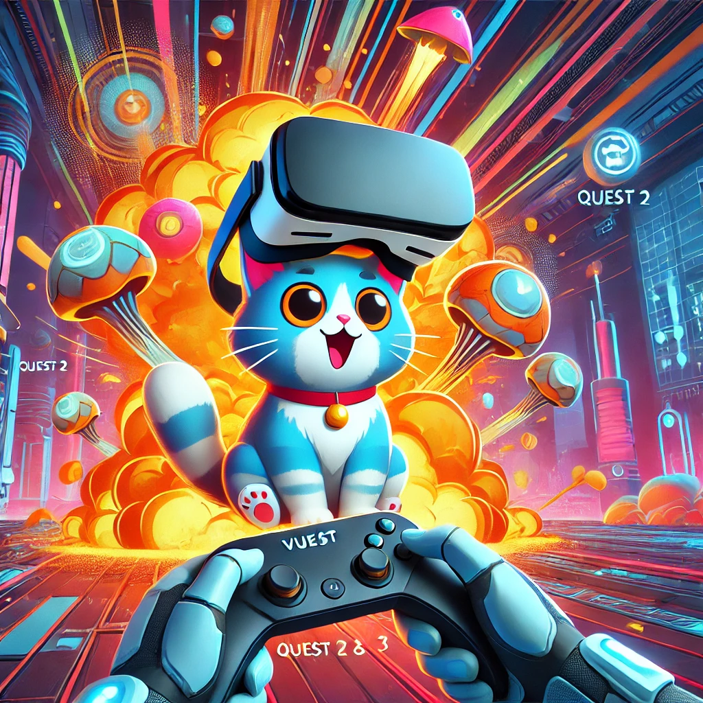爆発する猫がVR世界を席巻！Quest 2と3で新体験 - innovaTopia - （イノベトピア）