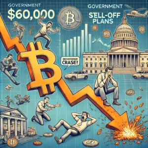 ビットコイン価格、政府のBTC売却計画で6万ドルへ急落