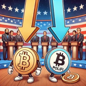 ビットコインとPoliFiトークン、大統領討論前に価値下落
