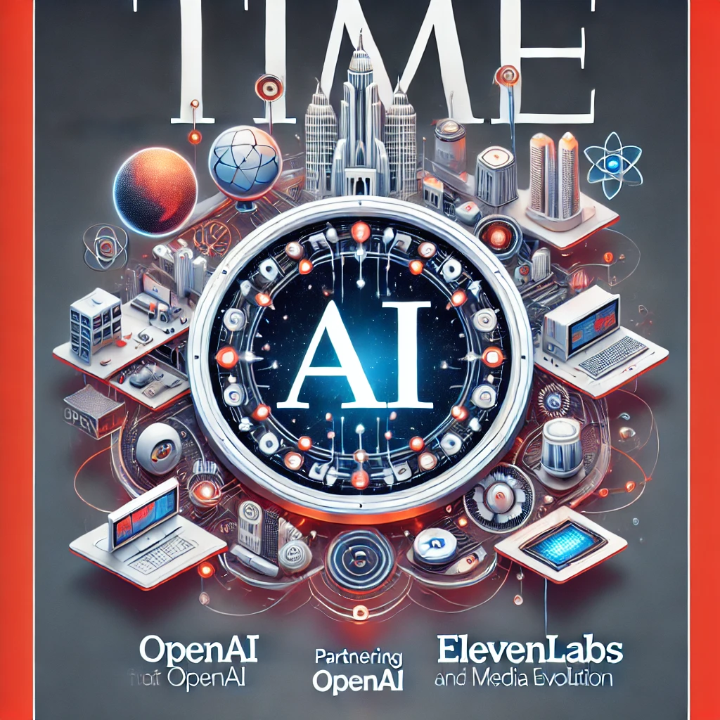 タイム誌、AI時代への航海開始: OpenAIとElevenLabsと提携 - innovaTopia - （イノベトピア）