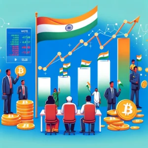 インド選挙結果: モディ首相のBJP得票減、株式市場とクリプト政策に影響