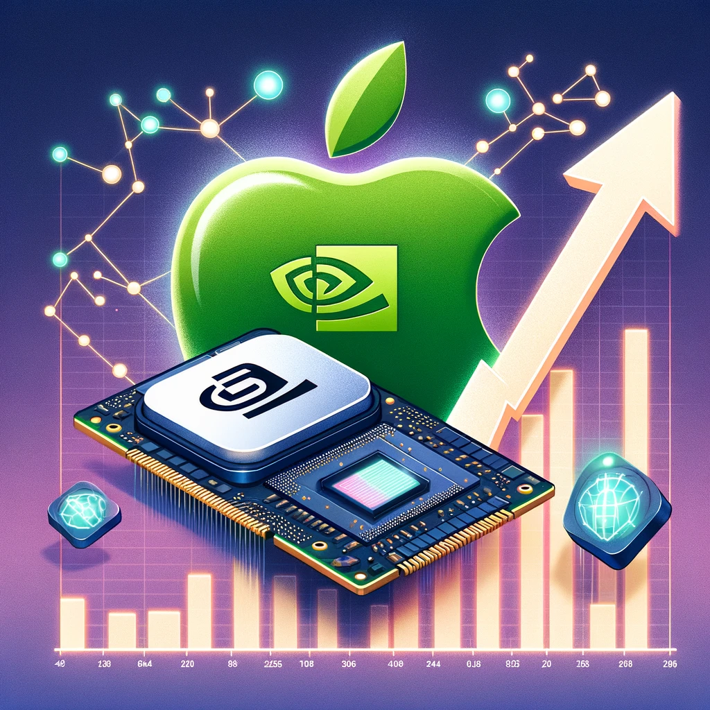 Nvidia、市場価値でAppleを一時抜き去る：AIチップ市場の勢いが背景に - innovaTopia - （イノベトピア）