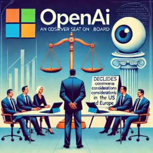 Microsoft、OpenAI取締役会オブザーバー席を辞退：欧米規制検討の影響下で - innovaTopia - （イノベトピア）