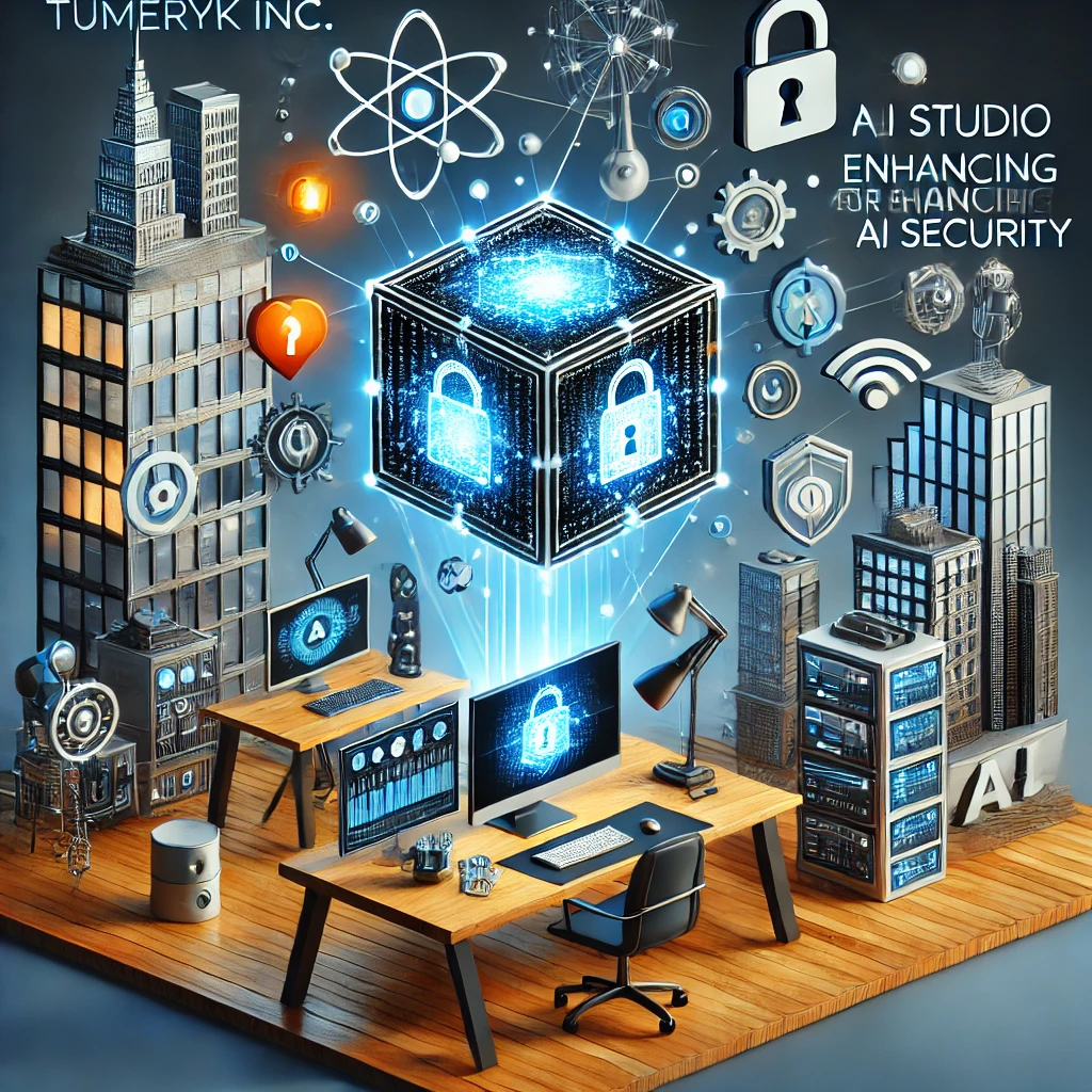 DALLE 2024-07-18 135742 - Tumeryk Inc announces new studio for enhancing AI security The image should depict elements of AI technology and security such as AI symbols secur - innovaTopia Tumeryk Inc.、AIセキュリティ強化のための新スタジオ発表! - innovaTopia - (イノベトピア)