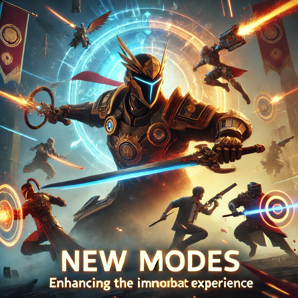 DALLE 2024-07-18 221810 - VR dueling game Ironlights introduces a major update with new modes enhancing the immersive combat experience The image should depict a dynamic and - innovaTopia VR決闘ゲームIronlightsが大型アップデートで新モード導入、没入感増す戦闘体験を提供 - innovaTopia - (イノベトピア)