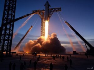 SpaceX Starship第7回試験飛行：Super Heavyブースターの着陸成功も、機体は大西洋上で空中分解 - innovaTopia - （イノベトピア）
