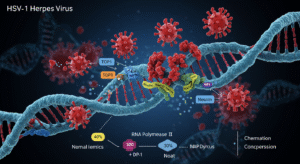 ヘルペスウイルスHSV-1のDNA操作メカニズム解明、新治療標的TOP1発見 - innovaTopia - （イノベトピア）