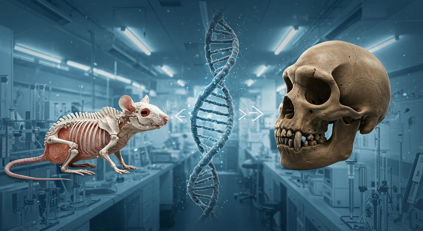京都府立医科大学、4万年前ネアンデルタール人DNAをマウス注入で骨格変化を実証 - innovaTopia - （イノベトピア）