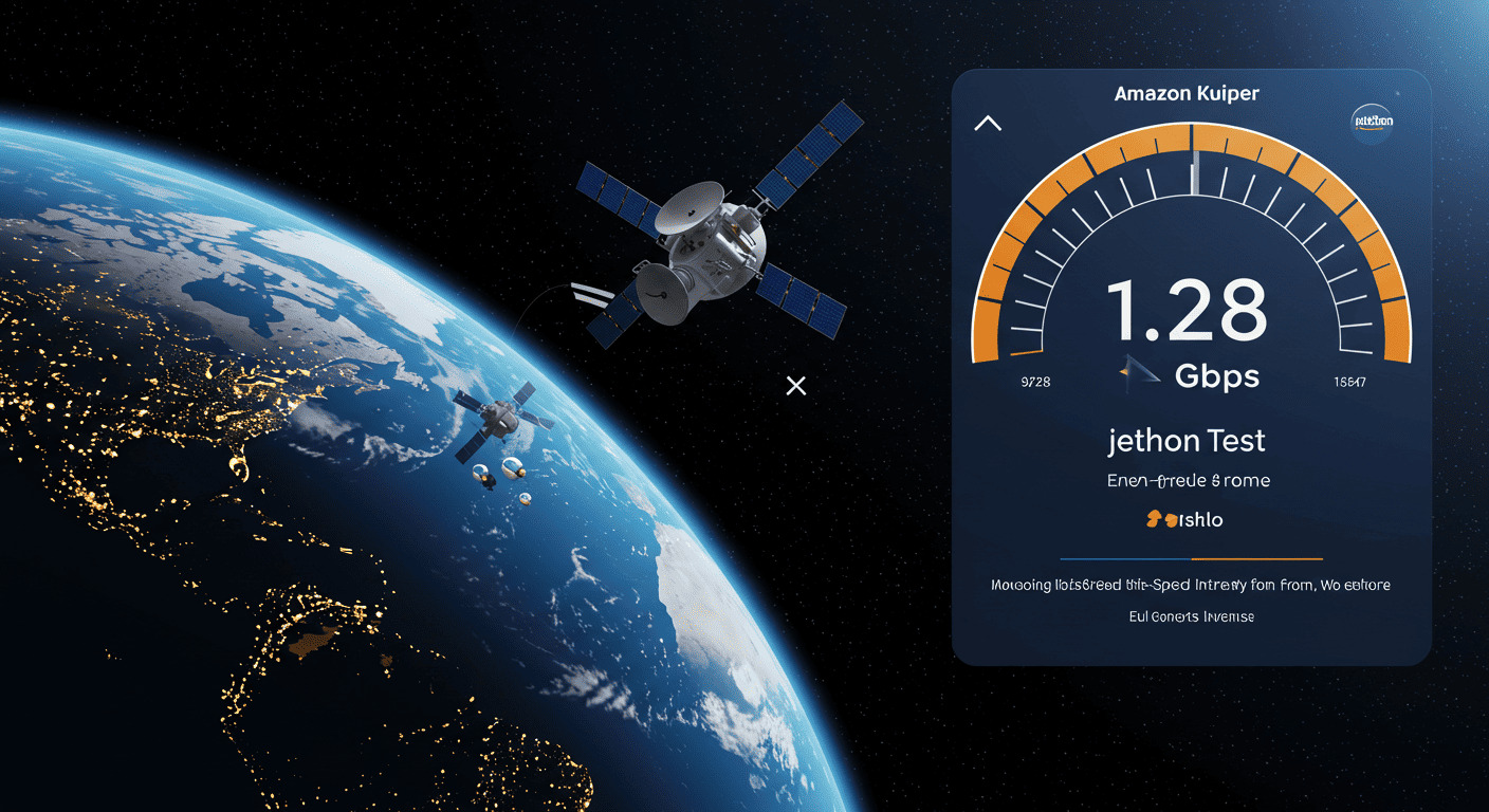 Amazon Kuiper、1.28Gbps衛星インターネット実証でStarlink追撃へ
